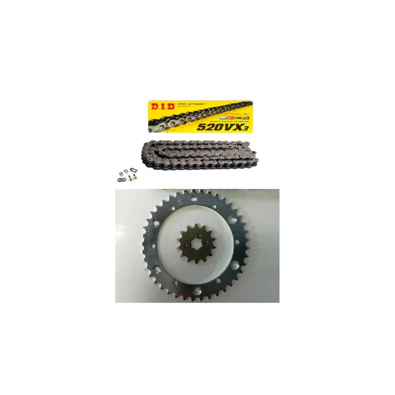 KIT CHAINE JT DID 520 VX3 NOIR RENFORCE YAMAHA 200 BLASTER Ne maradj le