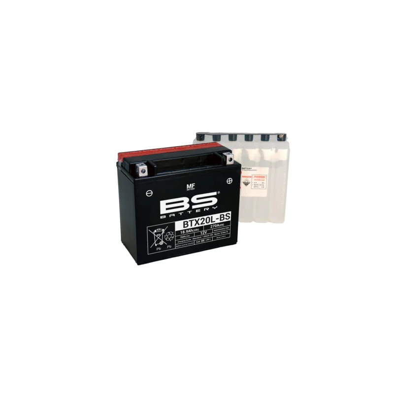 BATTERIE BS 12V YTX20L-BS 400 BIG BEAR 400 KODIAK Árengedmény