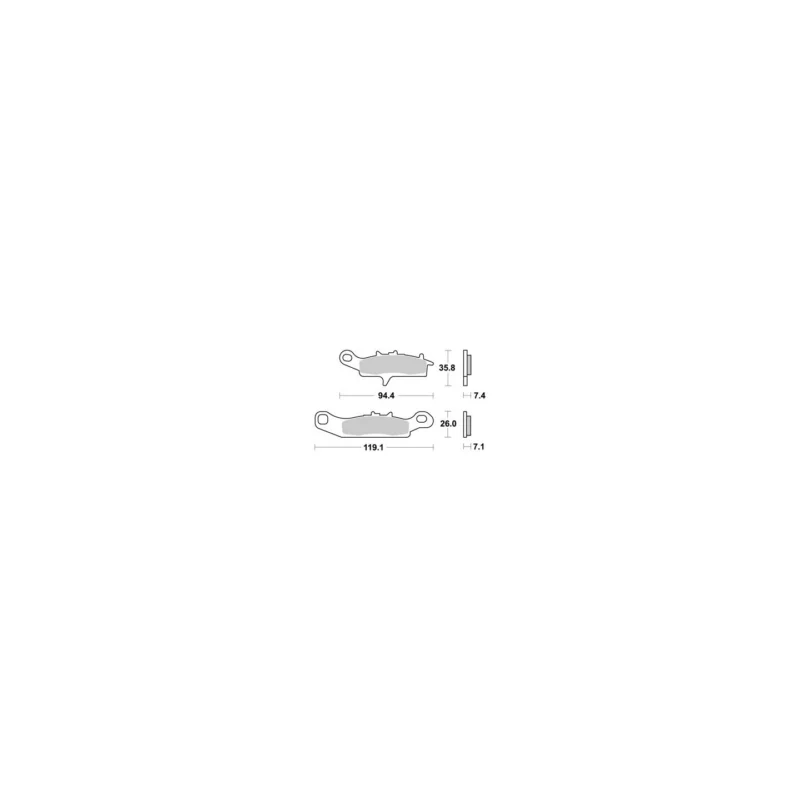Prémium PLAQUETTES DE FREIN AVANT KFX 700 AP RACING 08/14 LMP398OR
