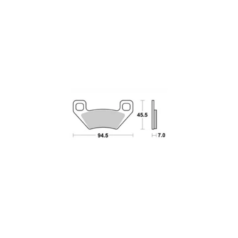 Prémium PLAQUETTES DE FREIN ARRIERE MXU 400 AP RACING 08/14 LMP422AOR