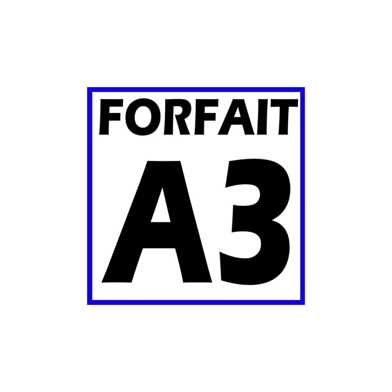 Biztonságos vásárlás Forfait A3