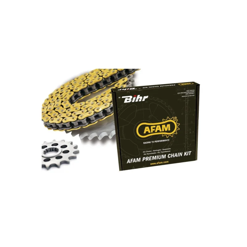 Kit chaine AFAM 520 type XLR2 couronne Standard 125 GRIZZLY Ne maradj le