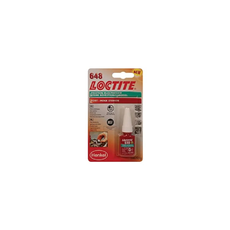 LOCTITE 648 FREIN FILET FORT 5ml Vedd meg most