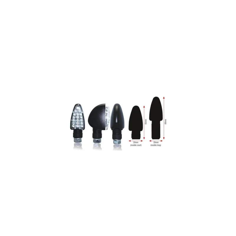 Szuper akció CLIGNOTANTS TRIANGLE LEDS LONG NOIR HOMOLOGUE