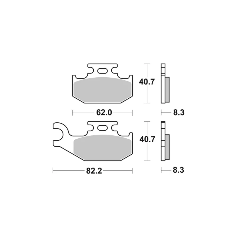 PLAQUETTES DE FREIN ARRIERE BREMBO YAMAHA 700 RAPTOR 2006 A 2008 Kihagyhatatlan ajánlat
