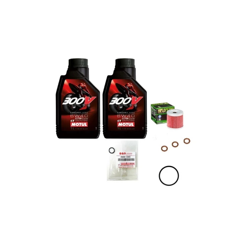 KIT VIDANGE MOTUL 300V FACTORY LINE 100% SYNTHETIC 5W40 SUZUKI LTR 450 Csak ma