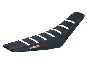 Housse de selle SHERCO SE-R SEF-R 2012 - 2016 TOP BLACK- SIDE BLACK-STRIPES WHITE (M1100-3BBW) CrossX Ajánlat