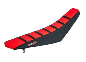 Housse de selle HONDA CR 125 00-07 CR 250 00-07 TOP RED- SIDE BLACK-STRIPES BLACK (M114-3RBB) CrossX Biztonságos vásárlás
