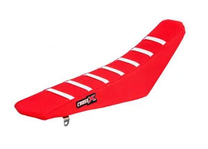 Housse de selle HONDA CRF 150R 2007-2020 TOP RED- SIDE RED-STRIPES WHITE (M115-3RRW) CrossX Különleges ajánlat