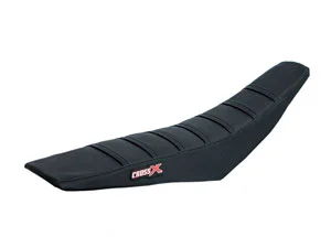 Housse de selle KAWASAKI KXF 250 13-16 KXF 450 12-15 TOP BLACK- SIDE BLACK-STRIPES BLACK (M213-3BBB) CrossX Csak ma