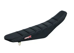 Housse de selle SUZUKI RMZ 250 2004-2006 TOP BLACK- SIDE BLACK-STRIPES BLACK (M310-3BBB) CrossX Ne maradj le
