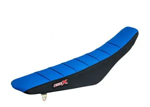 Azonnali szállítás Housse de selle SUZUKI RMZ 250 2004-2006 TOP BLUE- SIDE BLACK-STRIPES BLUE (M310-3BLBBL) CrossX