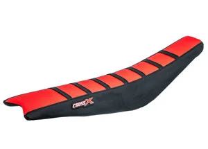 Kiárusítás Housse de selle GASGAS EC-ECF 2007-2011 TOP RED- SIDE BLACK-STRIPES BLACK (M810-3RBB) CrossX