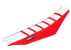 Housse de selle BETA RR-RS 2006-2009 TOP WHITE- SIDE RED-STRIPES RED (M910-3WRR) CrossX Kihagyhatatlan ajánlat