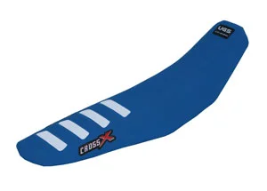 Housse de selle TM MX-EN 125 250 300 2015-2020 2 STROKE UGS COLOR WAVE BLUE-WHITE (UFM1013-2BLW) CrossX Biztonságos fizetés