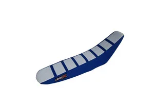 Housse de selle TM MX 85 08-20 TOP WHITE- SIDE BLUE-STRIPES BLUE (M1014-3WBLBL) CrossX Csak ma