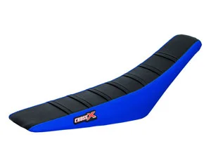 Housse de selle SHERCO SE-R SEF-R 2012 - 2016 TOP BLACK- SIDE BLUE-STRIPES BLACK (M1100-3BBLB) CrossX Outlet