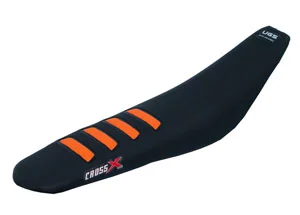 Nézd meg most Housse de selle KTM SX SXF 2019-2020 EXC 2020 UGS COLOR WAVE BLACK-ORANGE (UFM524-2BO) CrossX