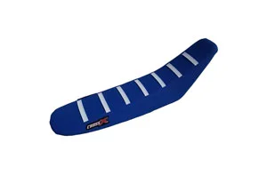 Housse de selle TM MX EN 125 250 300 99-02 2STROKE TOP BLUE- SIDE BLUE-STRIPES WHITE (M1009-3BLBLW) CrossX Utolsó esély