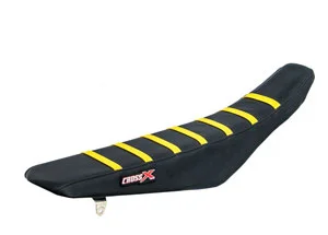 Housse de selle SUZUKI RMZ 450 18-20 RMZ 250 19-20 TOP BLACK- SIDE BLACK-STRIPES YELLOW (M314-3BBY) CrossX Árengedmény