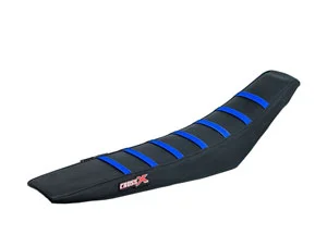 Housse de selle HUSQVARNA TC 65 17-20 TOP BLACK- SIDE BLACK-STRIPES BLUE (M620-3BBBL) CrossX Szuper ajánlat