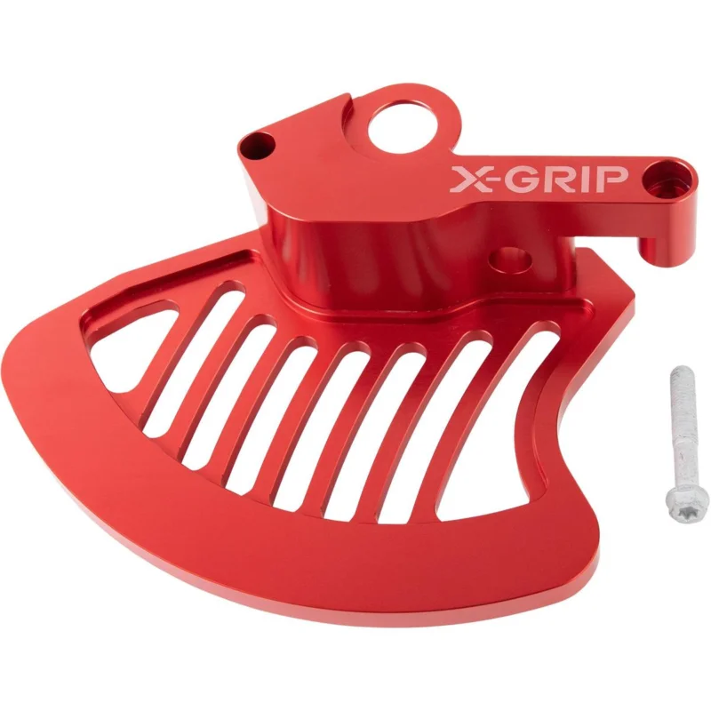 [ X-Grip ] Protège Disque de Frein KTM/Husqvarna 16-, Gas Gas 21-, Rouge, Avant Expressz kézbesítés