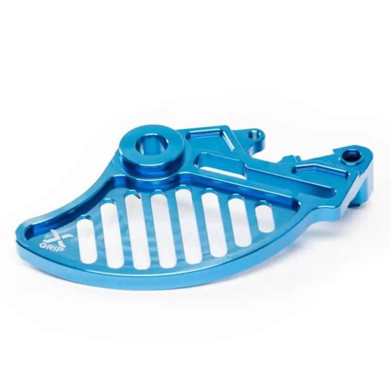 Prémium [ X-Grip ] Protège Disque de Frein Aluminium Arrière, Beta RR/Xtrainer, 08-20, Bleu