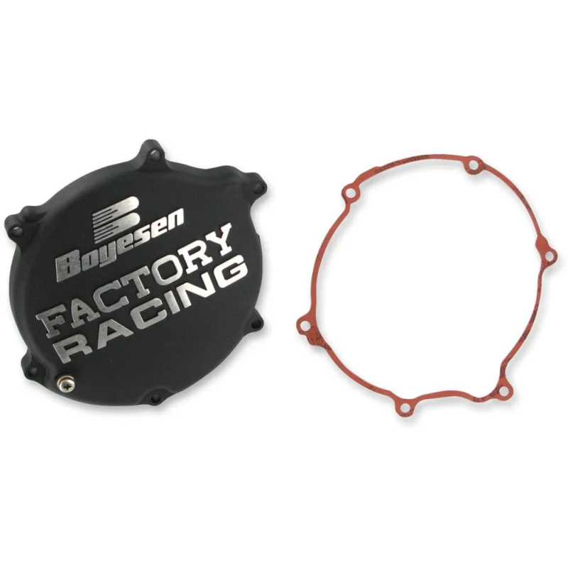 Exkluzív ajánlat [ Boyesen ] Couvercle de Carter d‘Embrayage Factory Kawasaki KX 125 03-07, Noir