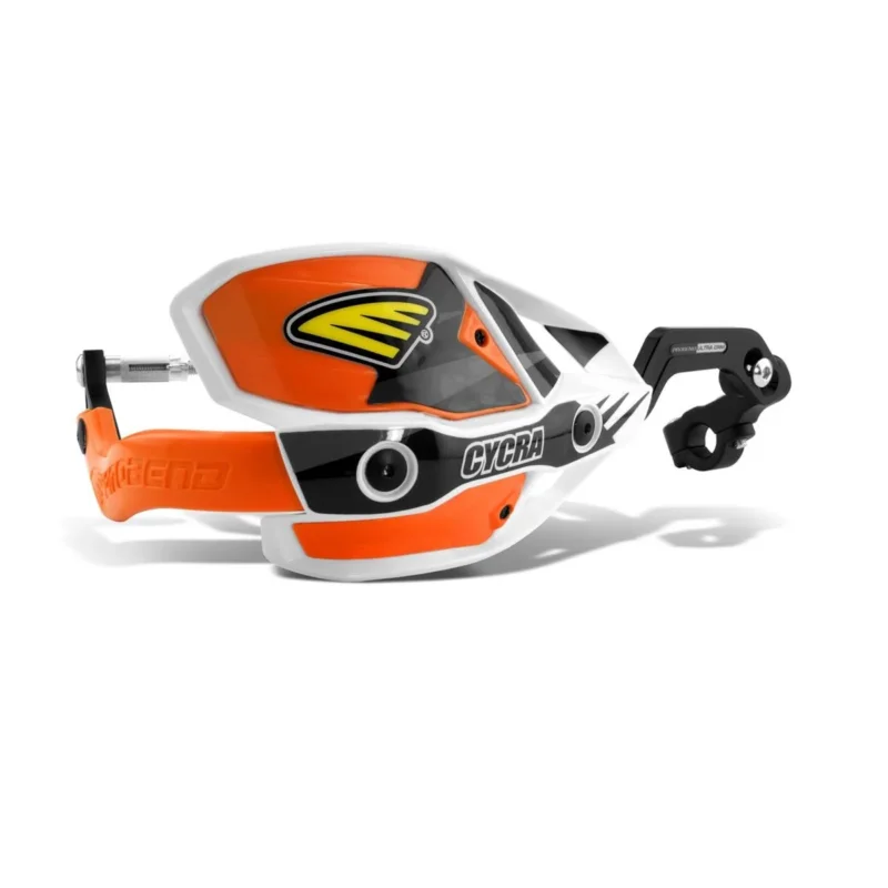 [ Cycra ] Protège Mains Ultra Probend CRM pour Guidon 22.2 mm, Blanc/Orange Árcsökkenés