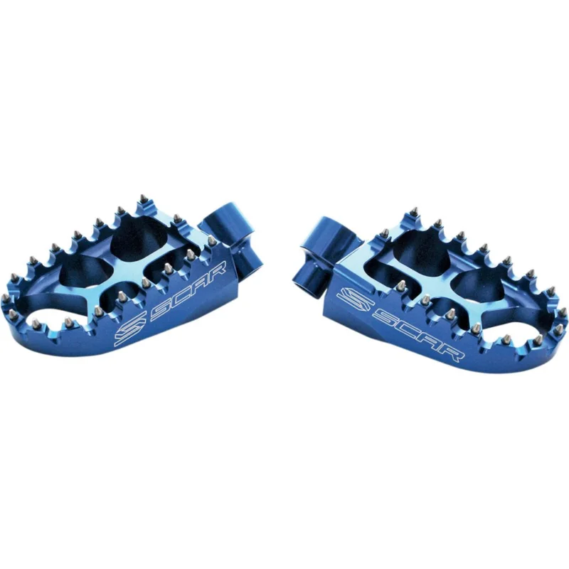 Biztonságos vásárlás [ SCAR ] Repose Pieds Evolution MX/Enduro Aluminium, Bleu, Kawasaki KXF 250/450 06-16, Honda	CR/CRF/CRFX 02-16