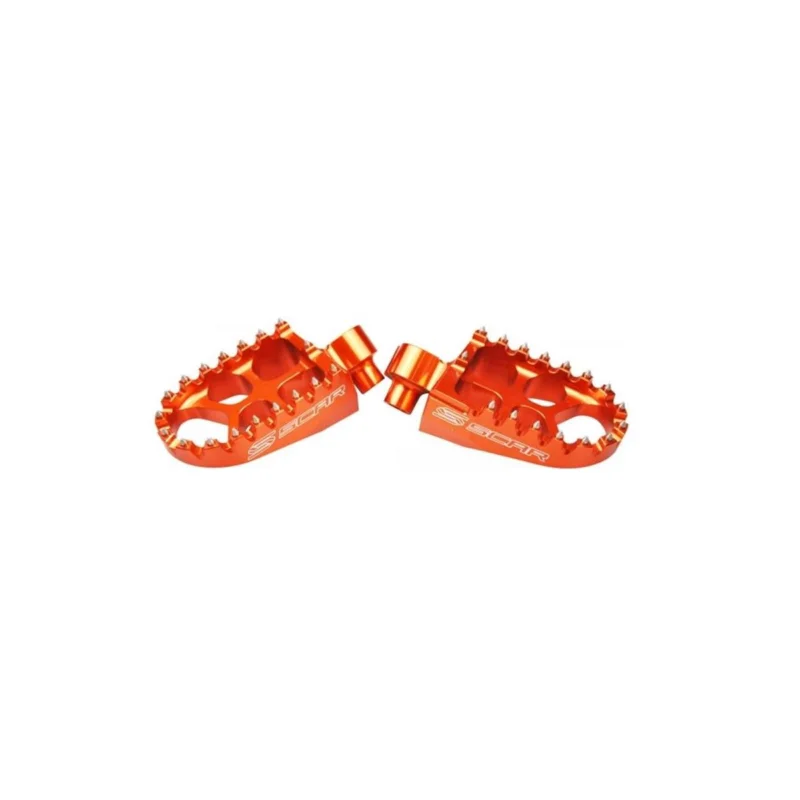 [ SCAR ] Repose Pieds Evolution MX/Enduro Aluminium, Orange, KTM SX 85/105 98-17 Vásárlói kedvenc