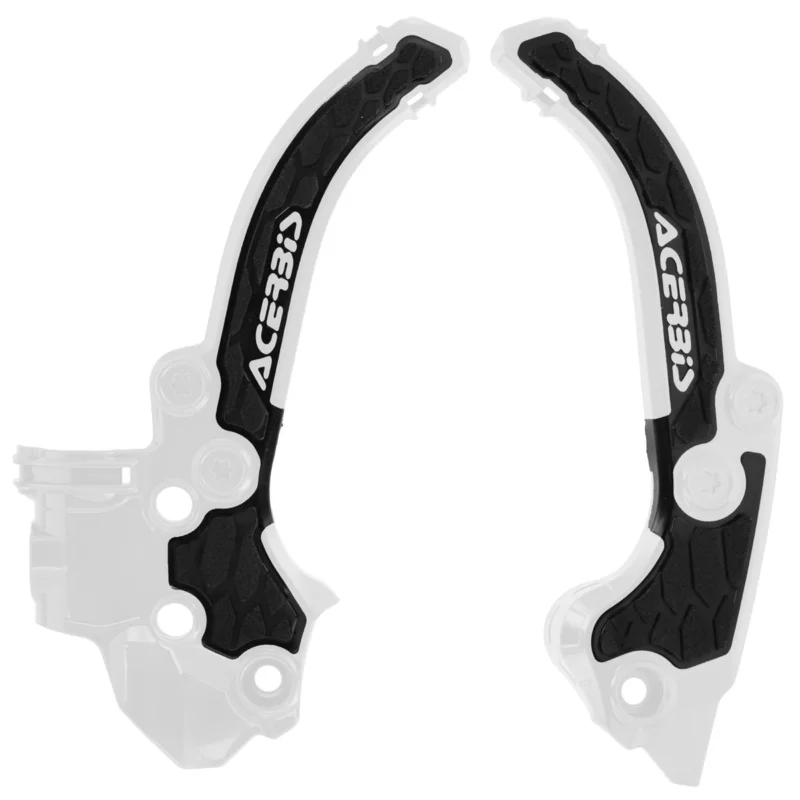 Árcsökkenés [ Acerbis ] Protections de Cadre Anti-Dérapante X-Grip Gas Gas MC 50, Husqvarna TC 50, KTM SX 50, 24-, Blanc/Noir