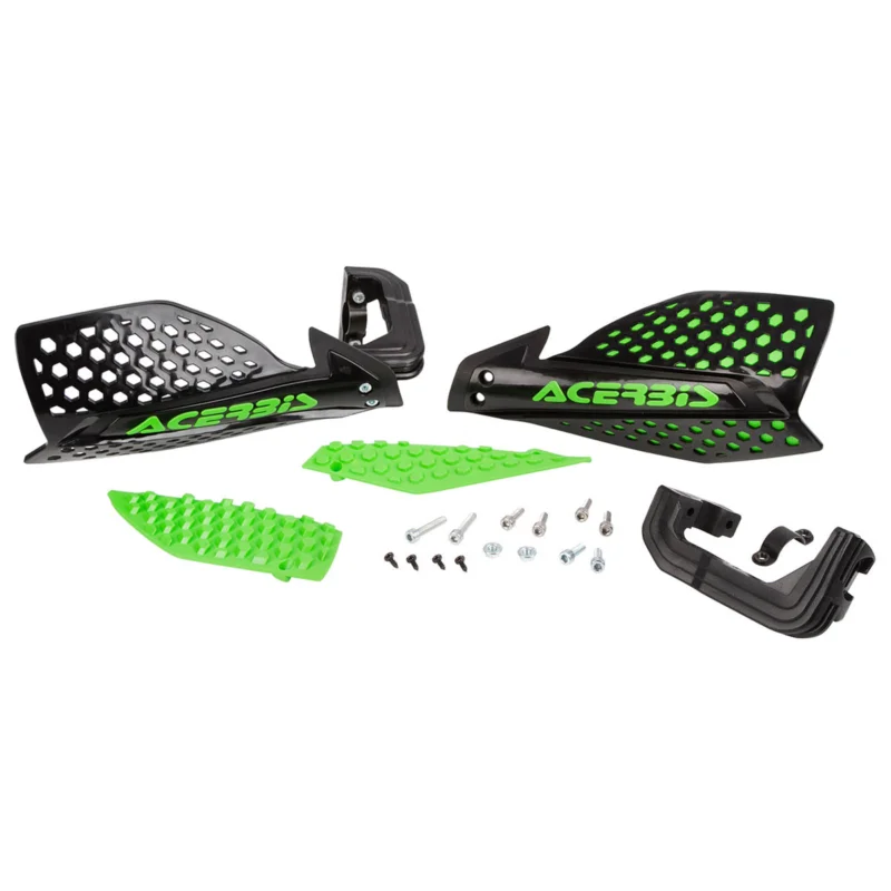 Exkluzív ajánlat [ Acerbis ] Protège Mains X-Ultimate Noir/Vert, Kit de Montage inclus
