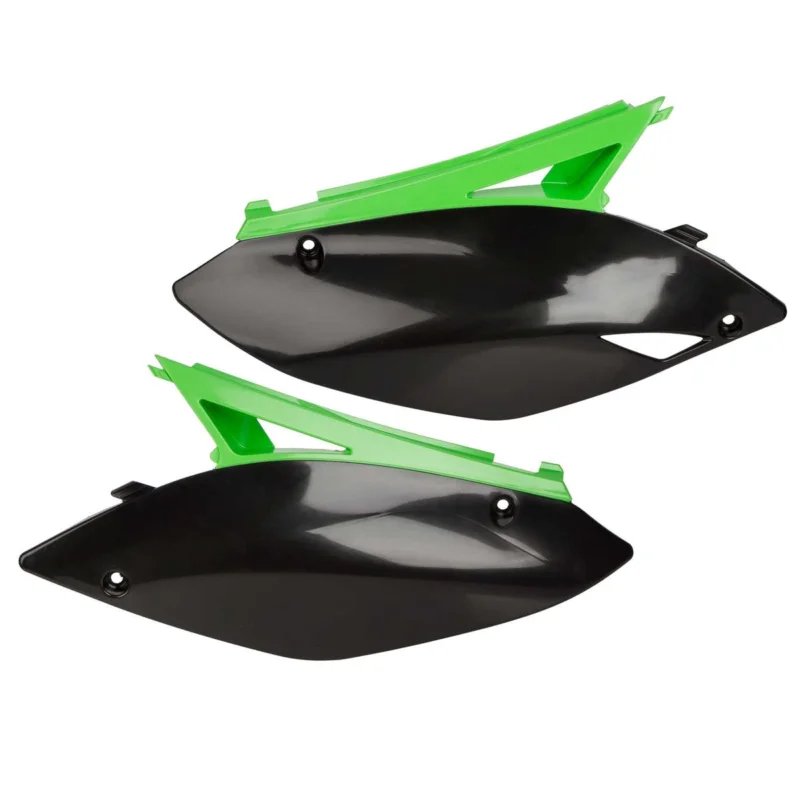 Alacsony ár [ Acerbis ] Plaques Latérales Kawasaki KXF250 09-12 ,KXF450 09-11, Noir/Vert