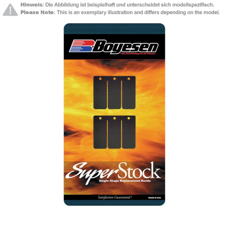[ Boyesen ] Clapets pour Boîte à Clapet Super Stock Husaberg TE ‘14, Husqvarna TC/TE 14-17, KTM SX/EXC 14-17, Carbone Biztonságos vásárlás