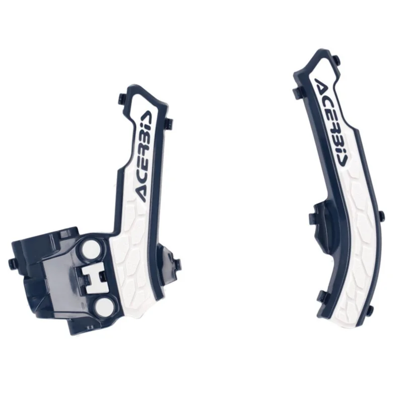 Korlátozott ajánlat [ Acerbis ] Protections de Cadre Anti-Dérapante X-Grip Husqvarna TC 50, EE-5, Bleu/Blanc