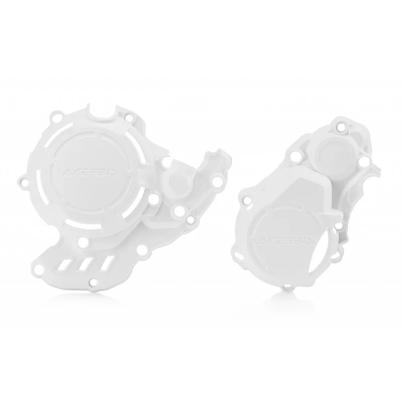 Azonnal elérhető [ Acerbis ] Protèges Carter Allumage/Embrayage X-Power KTM EXC-F 350 17-, Husqvarna FE 250/350 17-, Gas Gas EC 250F/350F, Blanc