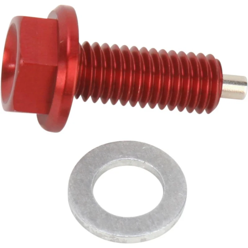 Korlátozott ajánlat [ Moose Racing ] Bouchon de Vidange Honda CR-F 450 R/X 09-14, magnetic, Rouge