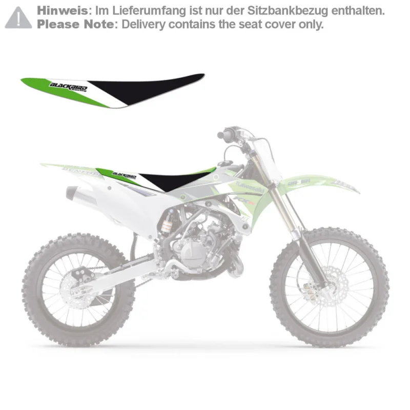 [ Blackbird Racing ] Housse de Selle Dream 3 Kawasaki KX 85 14-18, Vert/Noir/Blanc Ne maradj le
