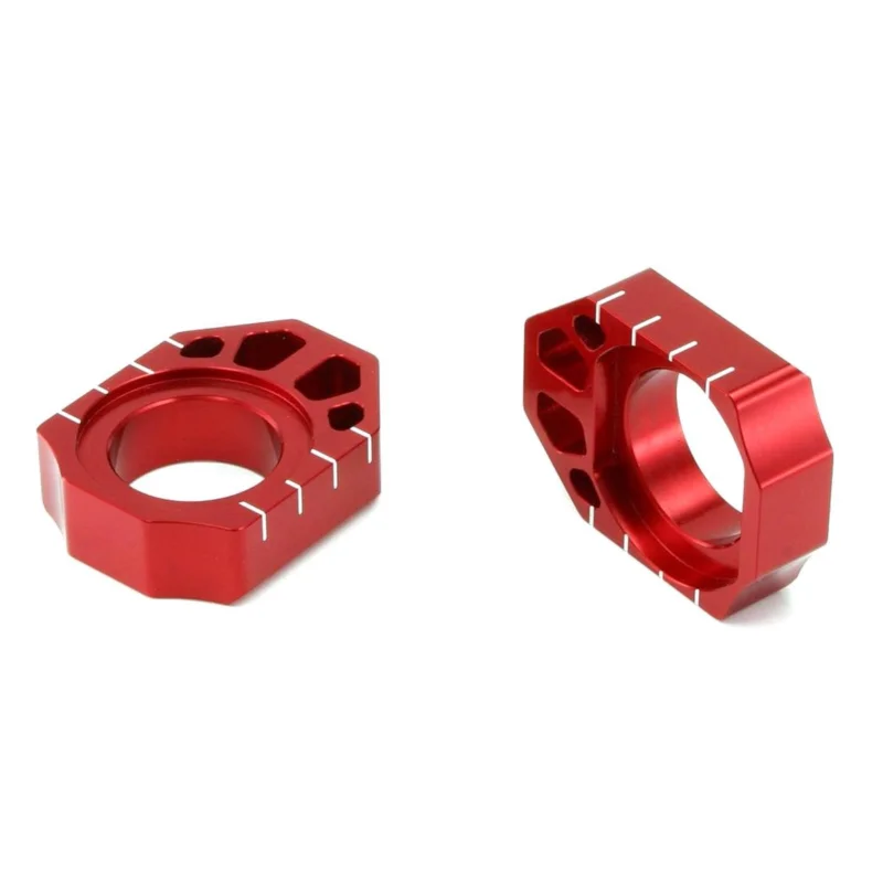 Prémium [ Zeta ] Tendeur de Chaine Yamaha YZF 250 12-17, YZF 450 10-17, Rouge