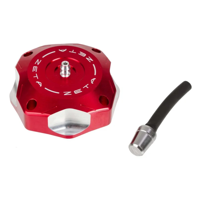 [ Zeta ] Bouchon de Reservoir Rouge, Honda CRF 50, Kawasaki KX 65/85/125, KXF 250, Suzuki RMZ 250 Prémium