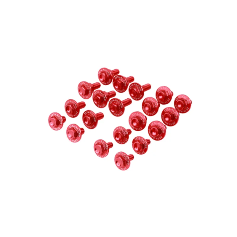 Korlátozott ajánlat [ Zeta ] Kit de Vis pour Plastique, Kawasaki KX-F 250 17-20, Rouge