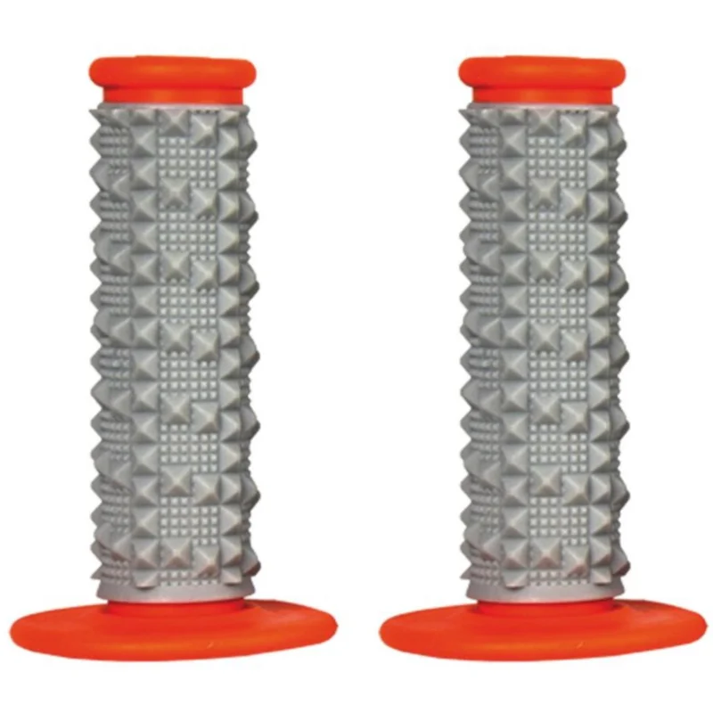 [ SCAR ] Poignées Dual Density Pyramid Gris - Orange Szuper ajánlat