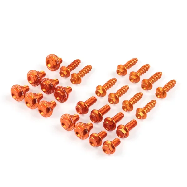 [ Zeta ] Kit de Vis pour Plastique, KTM EXC/EXC-F/SX/SX-F 16-, orange Kiárusítás
