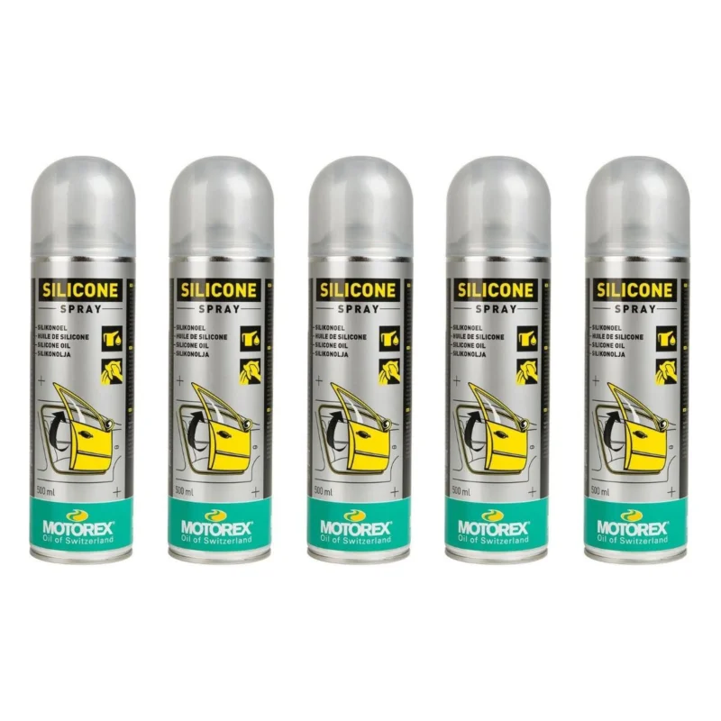 Legjobb ár [ Motorex ] Silicone Spray Set 5 pièces, 500 ml chacun