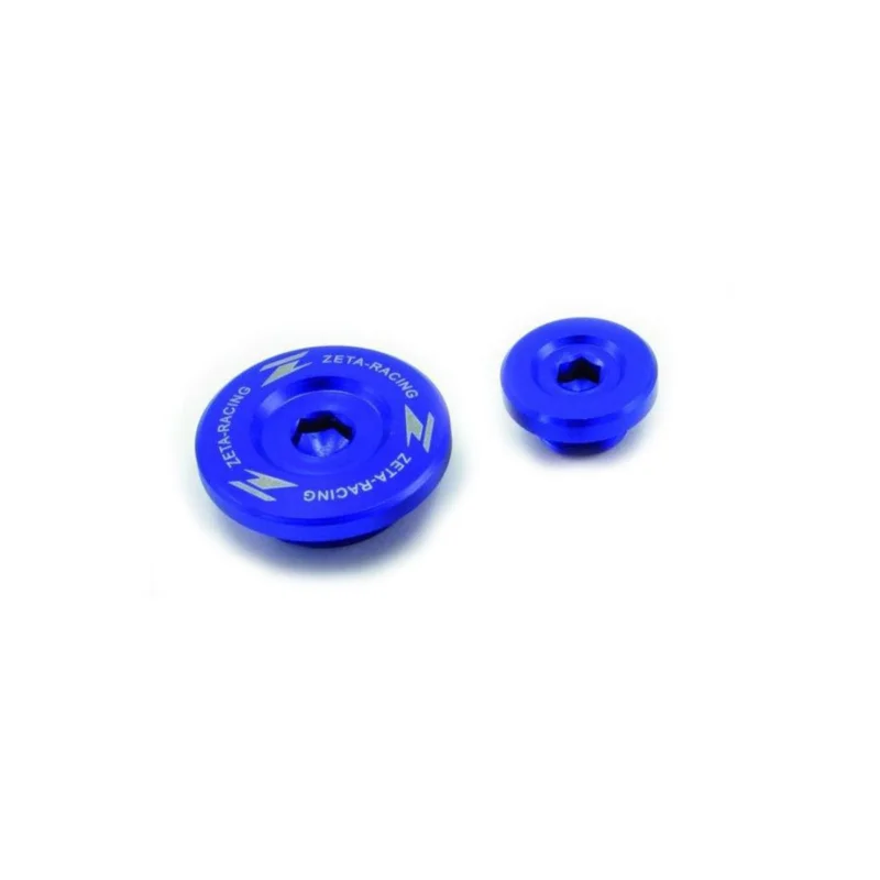 [ Zeta ] Bouchons Moteur Blue, Yamaha YZF 250/450 14-17, WRF 250 15-16, Expressz kézbesítés