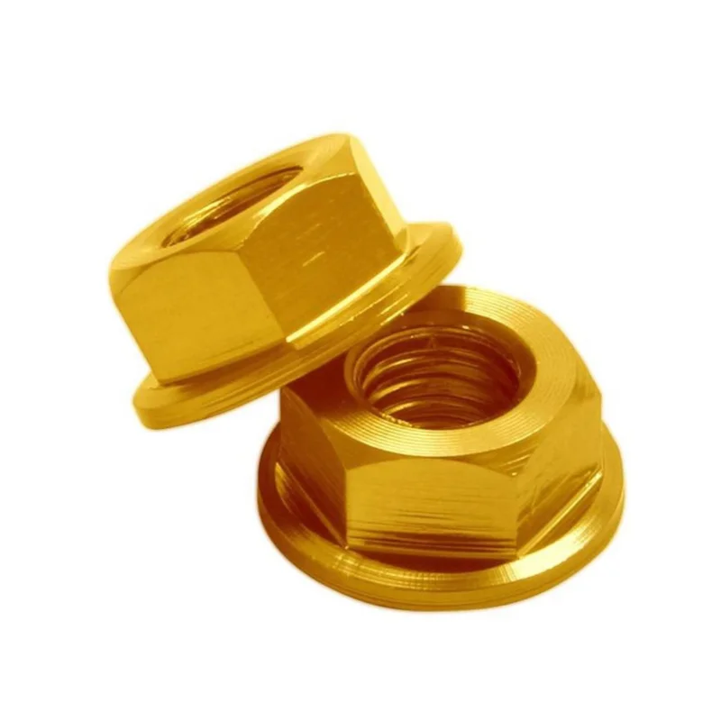 Népszerű [ DRC ] Écrou en Aluminium M6, Gold, 20-Pack