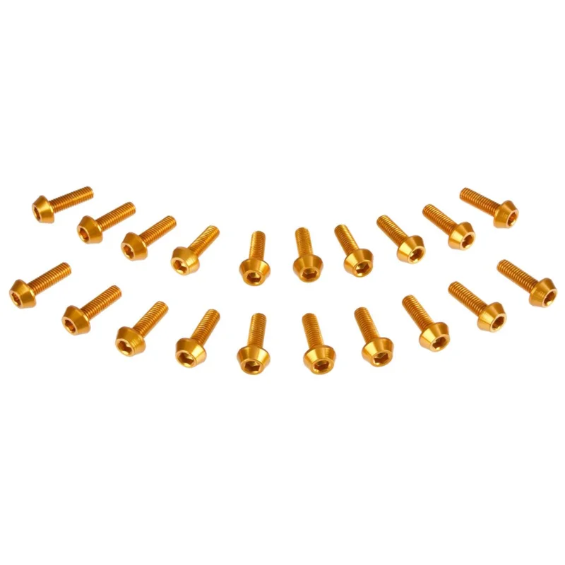 Népszerű [ DRC ] Boulons Hexagonales M6 x 20 mm, Or, Paquet de 20