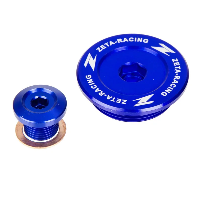 Ne maradj le [ Zeta ] Bouchons Moteur Bleu, Suzuki DRZ 400 00-16