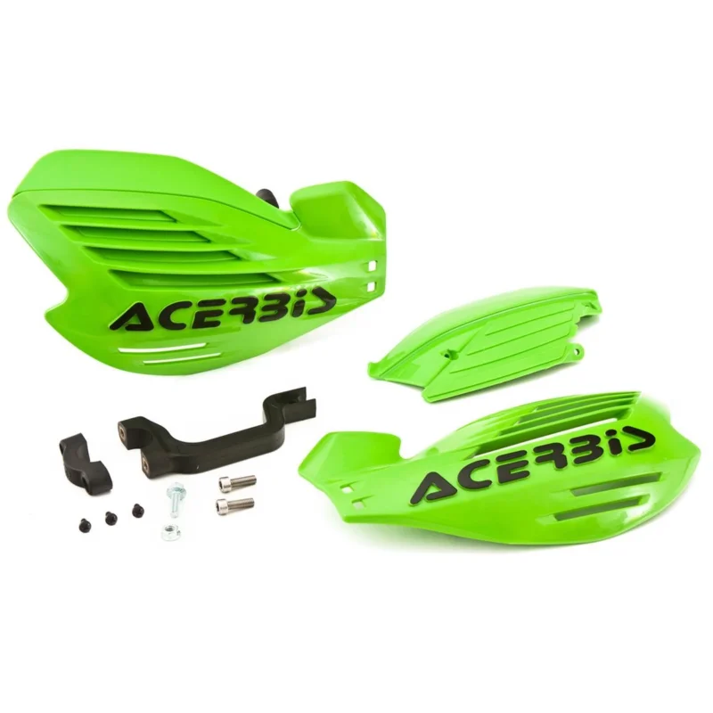 Vedd meg online [ Acerbis ] Protège Mains X-Force Vert, avec kit de montage